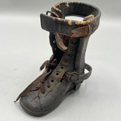 LOT 41: Antique Victorian Children's Corrective Medical Shoes