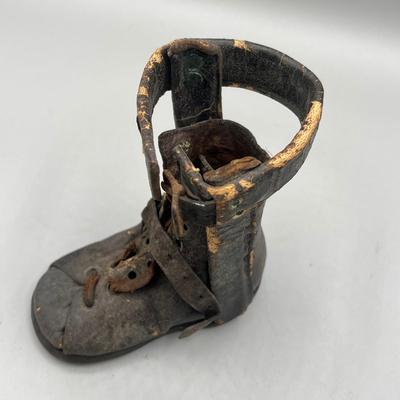 LOT 41: Antique Victorian Children's Corrective Medical Shoes