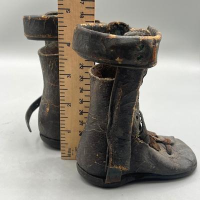 LOT 41: Antique Victorian Children's Corrective Medical Shoes