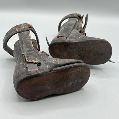 LOT 41: Antique Victorian Children's Corrective Medical Shoes