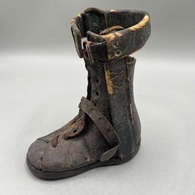 LOT 41: Antique Victorian Children's Corrective Medical Shoes