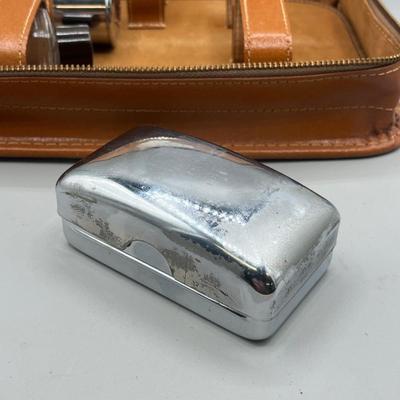 LOT 42: Vintage Corliss Leather Travel Case