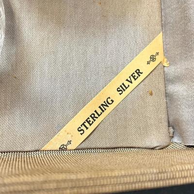 LOT 46: Set of Sterling Silver and Etched Glass Dessert Glasses - 102 Grams Total -All 6 Sterling Holders