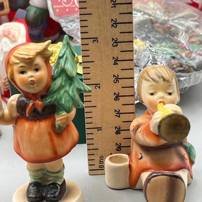 LOT 53: Christmas Decoration Collection - Goebel Hummell Candle Holders and More