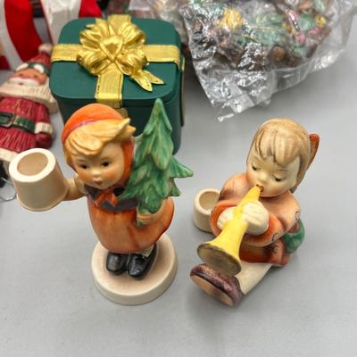 LOT 53: Christmas Decoration Collection - Goebel Hummell Candle Holders and More