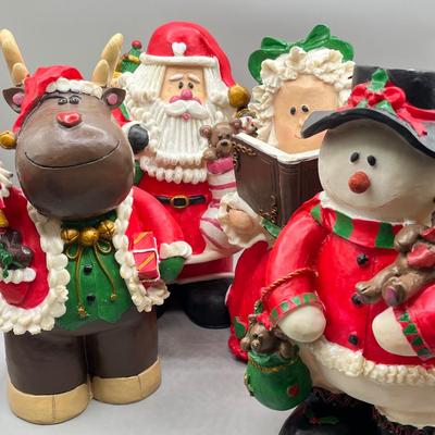 LOT 57: World Bazaars Tall Christmas Figurines
