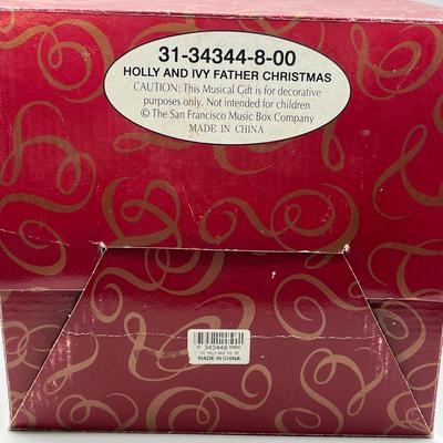 LOT 59: San Francisco Music Box Company Musical Santa Claus in Original Box