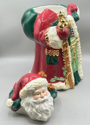 LOT 60: Charter Club Santa Claus Cookie Jar in Original Box