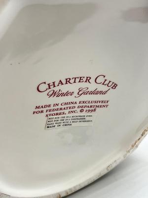 LOT 60: Charter Club Santa Claus Cookie Jar in Original Box