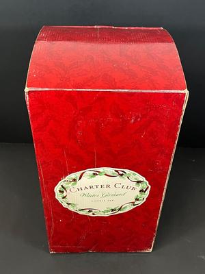 LOT 60: Charter Club Santa Claus Cookie Jar in Original Box