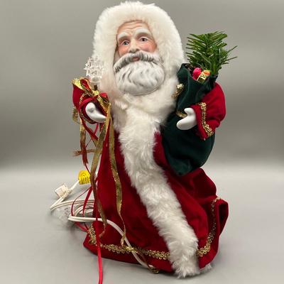 LOT 61: Animated Santa Claus Christmas Tree Topper