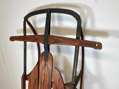 LOT 64: Vintage Flexible Flyer Yankee Clipper 36-Inch Snow Sled No. 10 by S.L. Allen