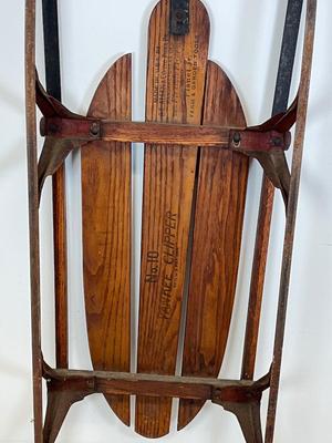 LOT 64: Vintage Flexible Flyer Yankee Clipper 36-Inch Snow Sled No. 10 by S.L. Allen