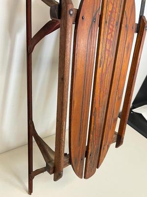 LOT 64: Vintage Flexible Flyer Yankee Clipper 36-Inch Snow Sled No. 10 by S.L. Allen
