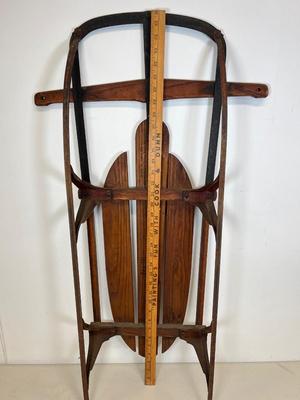 LOT 64: Vintage Flexible Flyer Yankee Clipper 36-Inch Snow Sled No. 10 by S.L. Allen