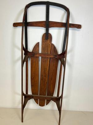 LOT 64: Vintage Flexible Flyer Yankee Clipper 36-Inch Snow Sled No. 10 by S.L. Allen