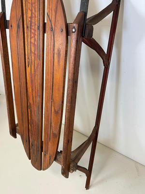 LOT 64: Vintage Flexible Flyer Yankee Clipper 36-Inch Snow Sled No. 10 by S.L. Allen