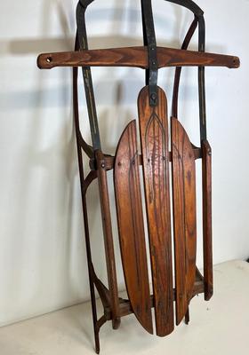 LOT 64: Vintage Flexible Flyer Yankee Clipper 36-Inch Snow Sled No. 10 by S.L. Allen