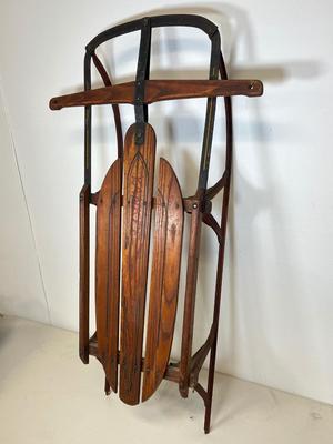 LOT 64: Vintage Flexible Flyer Yankee Clipper 36-Inch Snow Sled No. 10 by S.L. Allen
