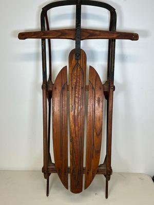 LOT 64: Vintage Flexible Flyer Yankee Clipper 36-Inch Snow Sled No. 10 by S.L. Allen