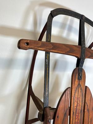 LOT 64: Vintage Flexible Flyer Yankee Clipper 36-Inch Snow Sled No. 10 by S.L. Allen