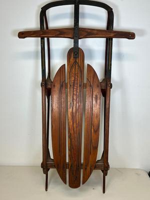 LOT 64: Vintage Flexible Flyer Yankee Clipper 36-Inch Snow Sled No. 10 by S.L. Allen