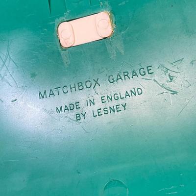 LOT 66: Vintage Matchbox BP Service Station Playset and Racing Car Transporter Truck