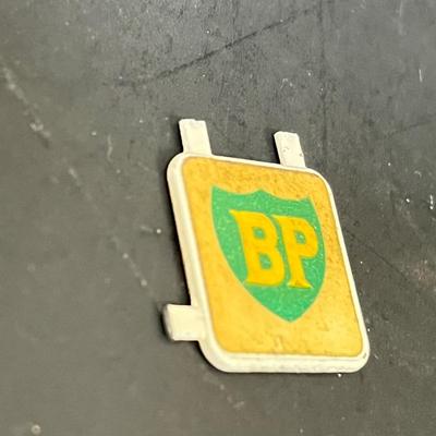 LOT 66: Vintage Matchbox BP Service Station Playset and Racing Car Transporter Truck