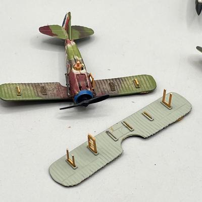 LOT 67: Collection of Vintage Bachmann Miniature War Plane Models - Various Countries