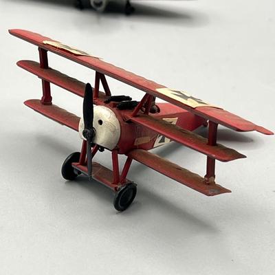 LOT 67: Collection of Vintage Bachmann Miniature War Plane Models - Various Countries