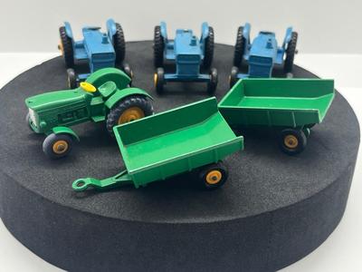 LOT 81: Vintage Lesney Matchbox Ford Tractors and More