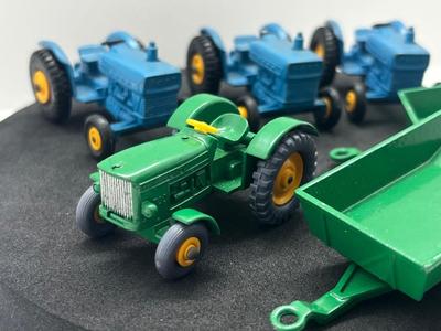 LOT 81: Vintage Lesney Matchbox Ford Tractors and More