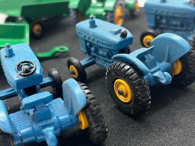 LOT 81: Vintage Lesney Matchbox Ford Tractors and More