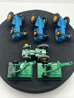 LOT 81: Vintage Lesney Matchbox Ford Tractors and More