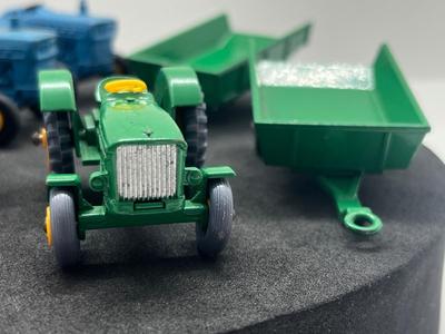 LOT 81: Vintage Lesney Matchbox Ford Tractors and More