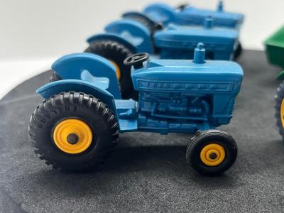 LOT 81: Vintage Lesney Matchbox Ford Tractors and More