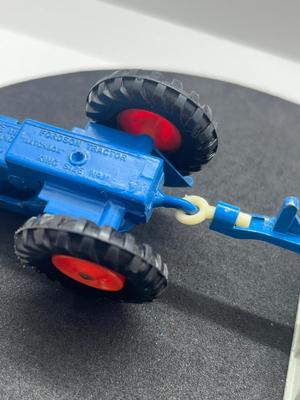 LOT 82: Vintage Lesney Matchbox King Size Fordson Tractor and Whitlock Trailer