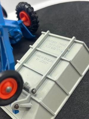LOT 82: Vintage Lesney Matchbox King Size Fordson Tractor and Whitlock Trailer