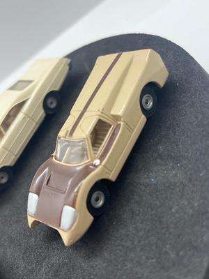 LOT 83: Vintage Aurora "Cigar Box" Cars - Ford "J", Dino Ferrrari, Lola GT and Ford XL 500