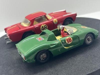 LOT 85: Vintage Mercury Toy Cars - Maserati 3500 GT and Ferrari