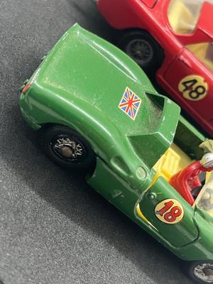 LOT 85: Vintage Mercury Toy Cars - Maserati 3500 GT and Ferrari