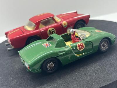 LOT 85: Vintage Mercury Toy Cars - Maserati 3500 GT and Ferrari