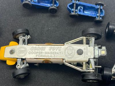 LOT 87: Vintage Toy Cars - Corgi Cooper Maserati Formula I, Tootsietoy Cars and More
