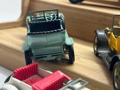 LOT 131: Vintage Lesney "Models of Yesteryear" - 1911 Ford Model T, 1909 Opel Coupe, 1910 Benz Limousine, 1913 Cadillac 1907...