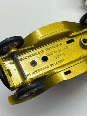 LOT 131: Vintage Lesney "Models of Yesteryear" - 1911 Ford Model T, 1909 Opel Coupe, 1910 Benz Limousine, 1913 Cadillac 1907...