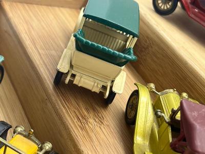 LOT 131: Vintage Lesney "Models of Yesteryear" - 1911 Ford Model T, 1909 Opel Coupe, 1910 Benz Limousine, 1913 Cadillac 1907...