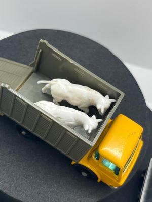 LOT 134: Vintage Lesney Matchbox Vehicles - Refrigerator Truck, Girder Truck, Cattle Truck and More