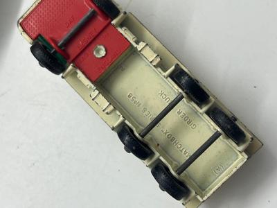 LOT 134: Vintage Lesney Matchbox Vehicles - Refrigerator Truck, Girder Truck, Cattle Truck and More