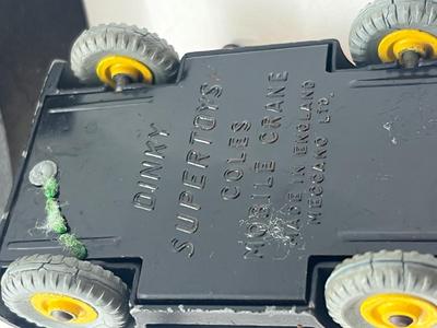LOT 136: Vintage Dinky Toys - Coventry Climax Fork Lift Truck and Coles Mobile Crane