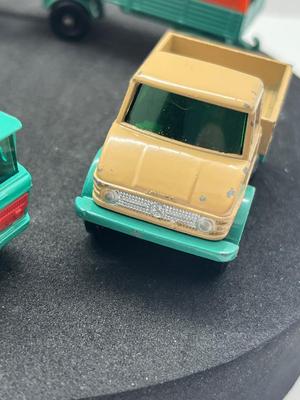 LOT 137: Vintage Lesney Matchbox Vehicles - "Unimog", Mercedes Trailer and More